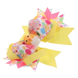 Mikinona Easter Chick Bows Clip Rabbit Hairpin for Girls Easter Egg Accessory Chinese Style Hairpin