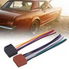 ISO Wiring Harness Adapter, Yctze 2Pcs/Kit ABS Metal Car Radio