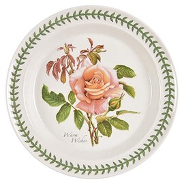 Portmeirion Botanic Roses Dinner Plate, Fragrant Cloud (Warm Wishes)
