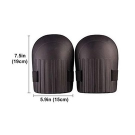 Kitchen-dream Knee Pads for Working Gardening Knee Caps with Waterproof EVA Foam Cushion Soft Inner Liner Easy Adjustable Straps for Knees Protectors for Sport Outdoor Work Builder 1Pair Black