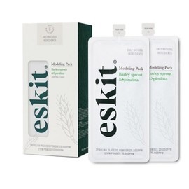 [SKIT] 3 sprout barley modeling pack mask pack essence skin care that you pop, rub and apply / [에스킷] 터트리고 비비고 바르는 새싹보리 모델링팩 마스크팩 에센스 스킨케어 3개