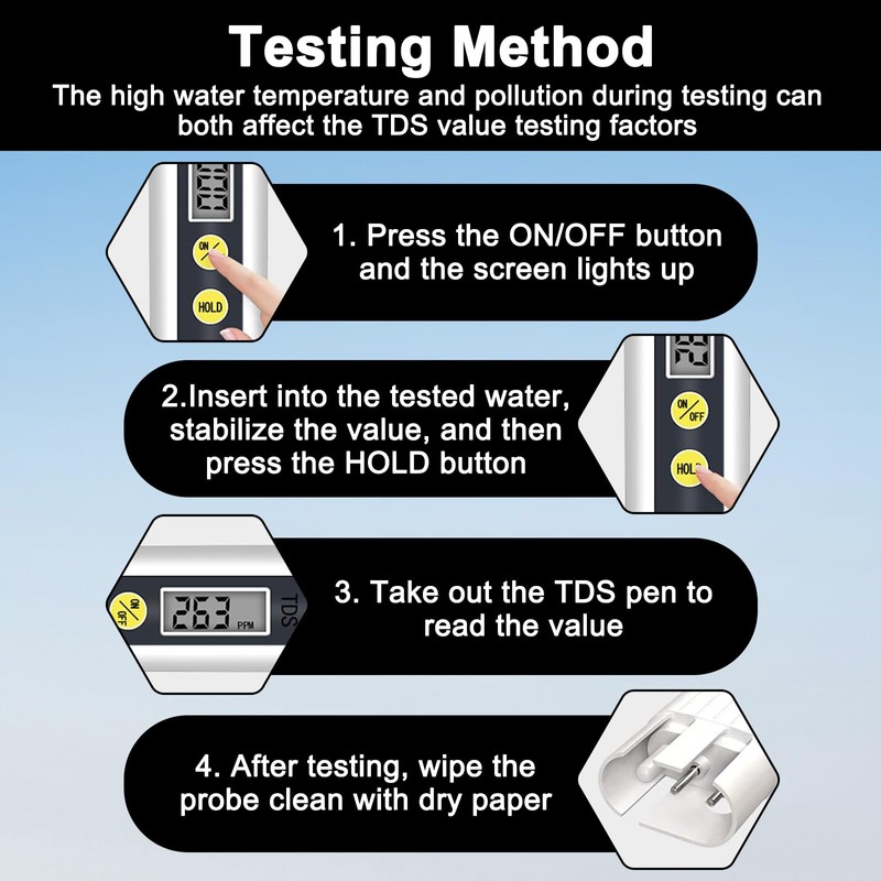 TDS Meter Ph Tester for Water TDS Meter Digital Water