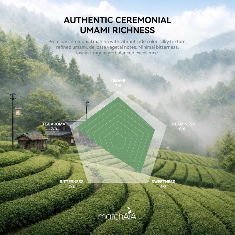 MatchAiA Organic Ceremonial Matcha Green Tea Powder - Superior Ceremonial