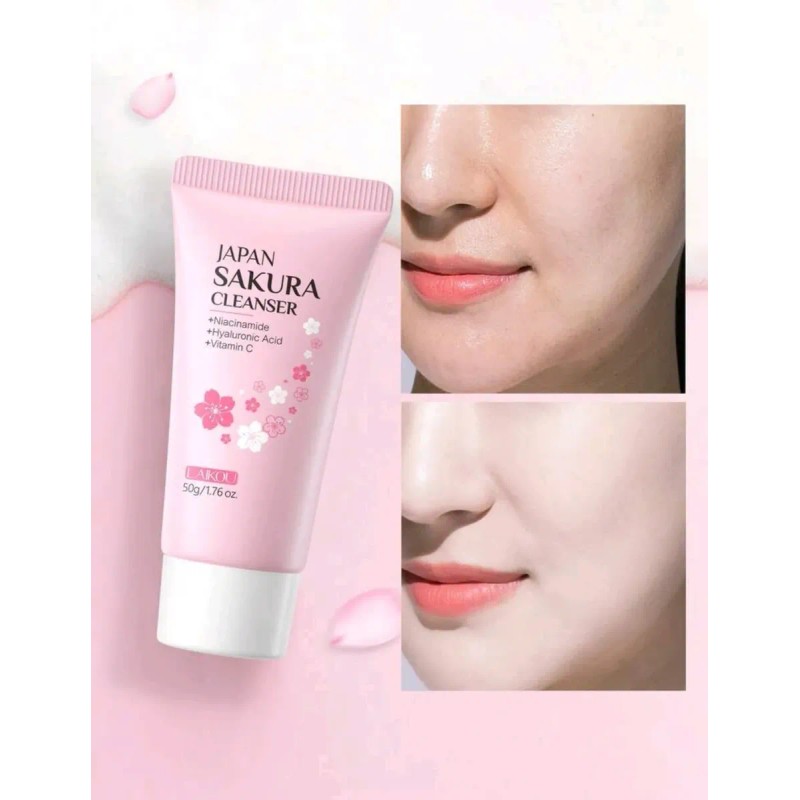 Kit Skincare Laikou Japan Sakura 7 Piezas Rutina Facial