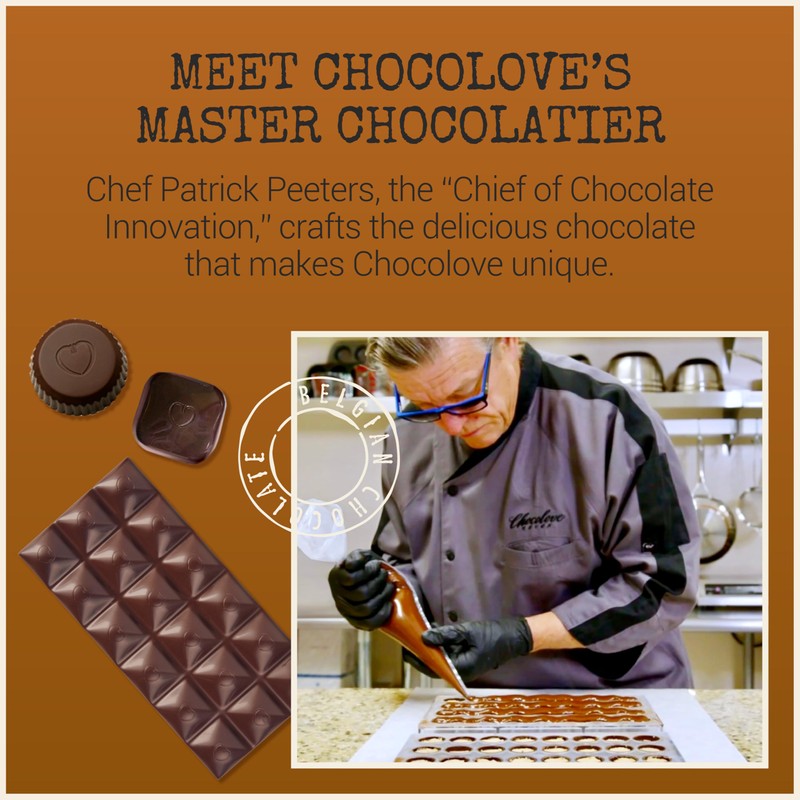 Chocolove Hazelnut Milk Chocolate Bars | 33% Cocoa | Roasted