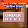 GEEKBEAR Order Here and Pick Up Here Signs (Pink) -