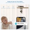 ieGeek 2K Split-Screen Baby Monitor,5" WiFi Audio Baby Monitor with
