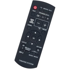 N2QAYB000417 Replacement Remote Control fit for Panasonic Home Theater Audio System SC-ZT1 SU-ZT1 SC-ZT2 SC-ZT2S SCZT1 SUZT1 SCZT2 SCZT2S