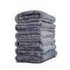 Adam's Polishes Lite Borderless Grey Microfiber Towel (6 Pack) -