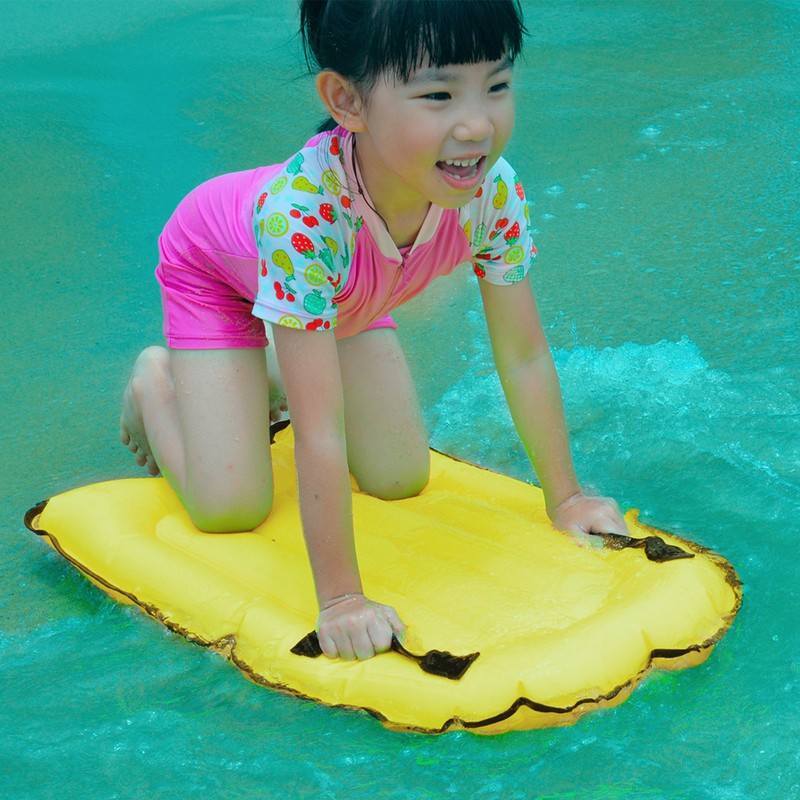 Inflatable Surfing Board with Handles Surfing Body Board Folding Beach