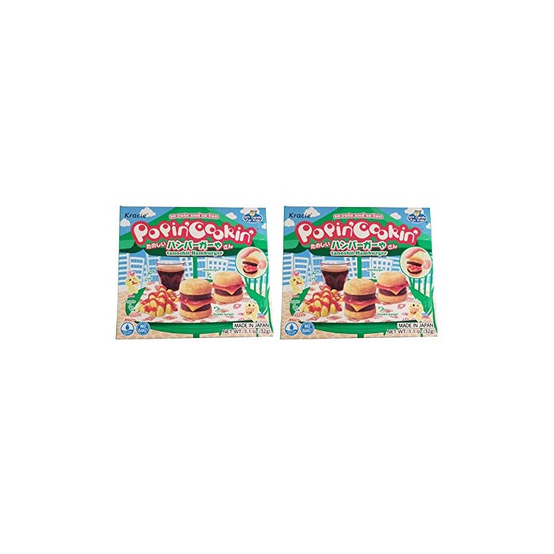 Kracie Popin Cookin Tanoshii Hamburger DIY Candy (2 Pack, Total