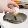 Egg Cracker & Spoon Holder, Spoon Rest for Kitchen, Ceramic