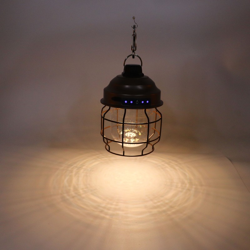LED Camping Lantern Retro Style Portable Outdoor Rechargeable Camping Lights