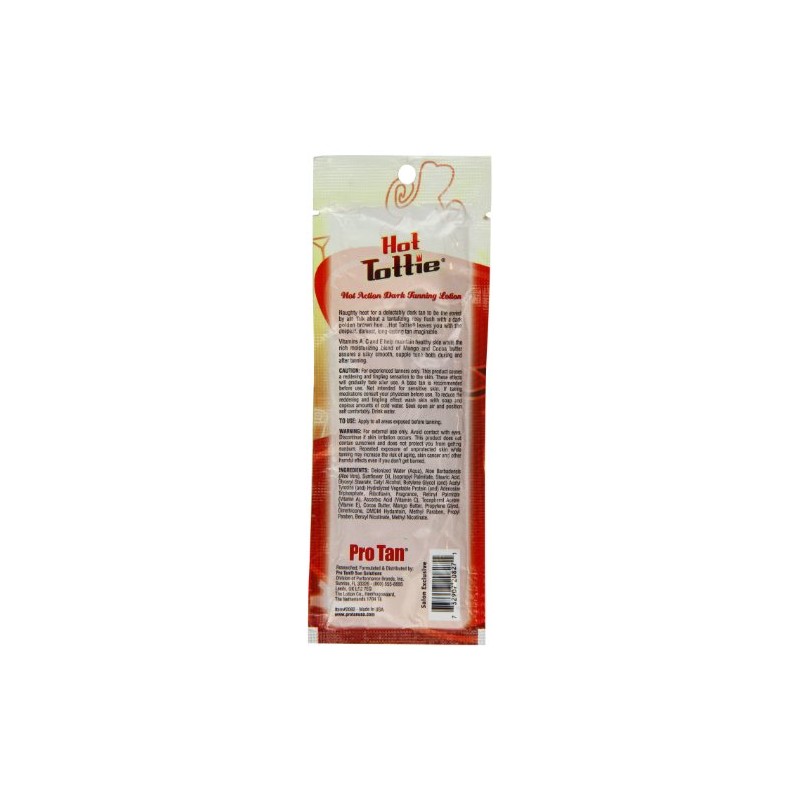Pro Tan Hot Tottie Hot Action Dark Tanning Lotion Sachet
