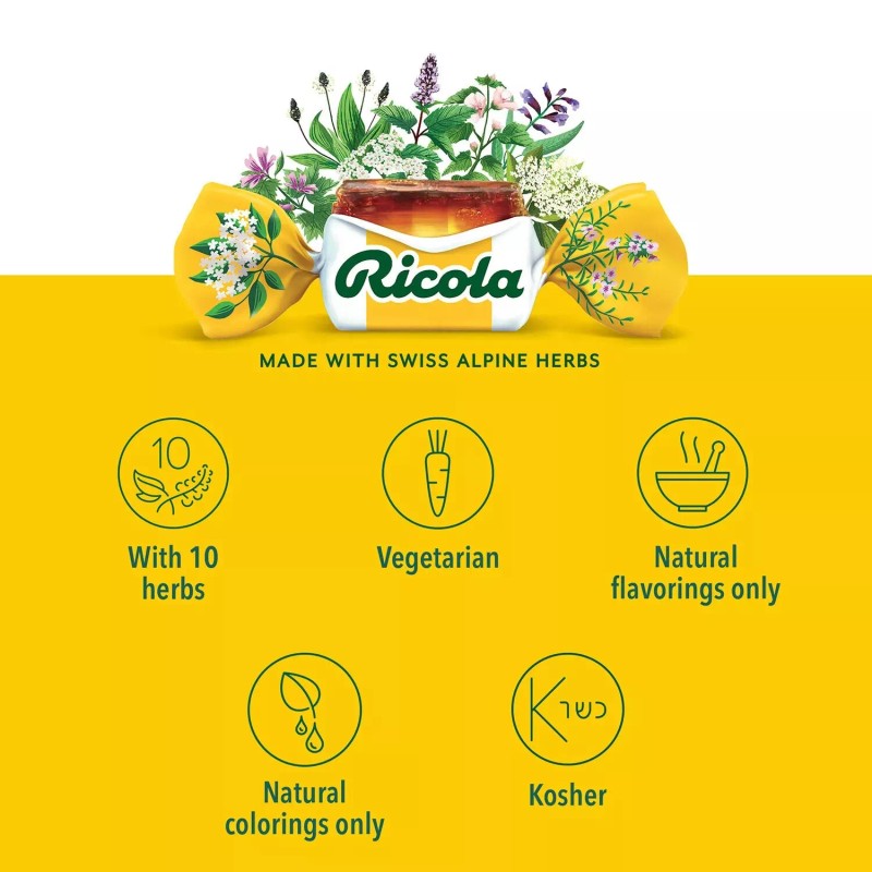 Ricola 2 PACK - Ricola Original Natural Herb Cough Drops