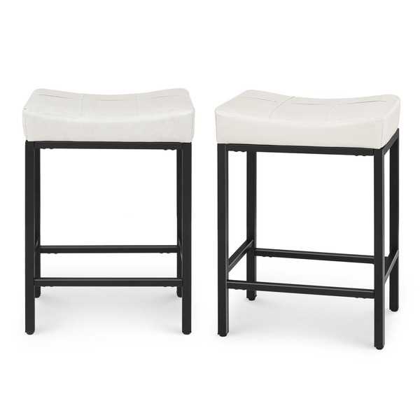 Athena Collection Counter Height Bar Stools Set of 2, 26
