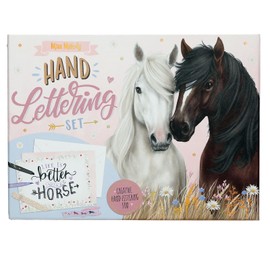Depesche 13433 Miss Melody - Hand Lettering Letter Box in Horse Design, Writing Set Including Writing Paper, Envelopes, Stickers, Pens and Much More
