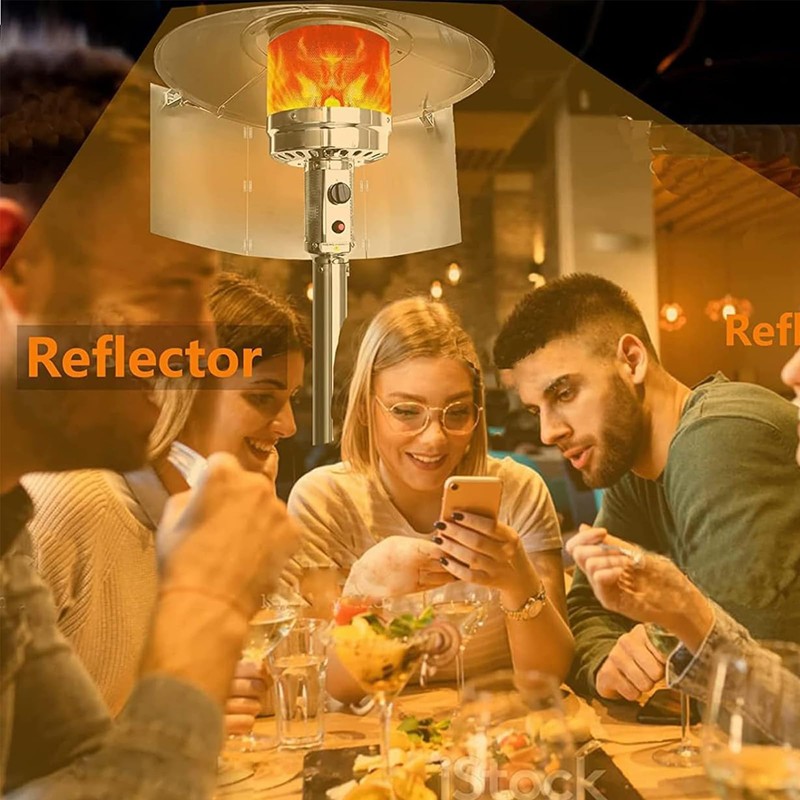 5 Pcs Patio Heater Reflector Shield Outdoor Patio Heater Shield