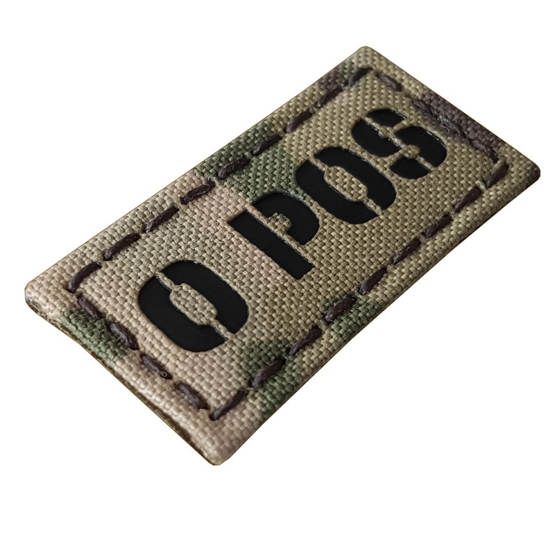 Multicam O POS - Parche táctico infrarrojo de tipo sangre,
