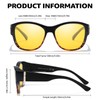 LVIOE Night Driving Glasses Fit Over Glasses Polarized Anti-Glare for