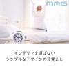 MAG(マグ) 目覚まし時計 アナログ ブルーブライト 静音 連続秒針 スヌーズ機能 ライト付き ホワイト T-729WH-Z