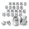 YONGSHENGONE 24pcs M12x1.5 Lug Nuts 1.46" (37mm) Height 13/16" Hex(21mm),