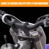 RANSOTO 7/8" Handlebar Risers Mount Clamp Handle Bar Riser 30mm