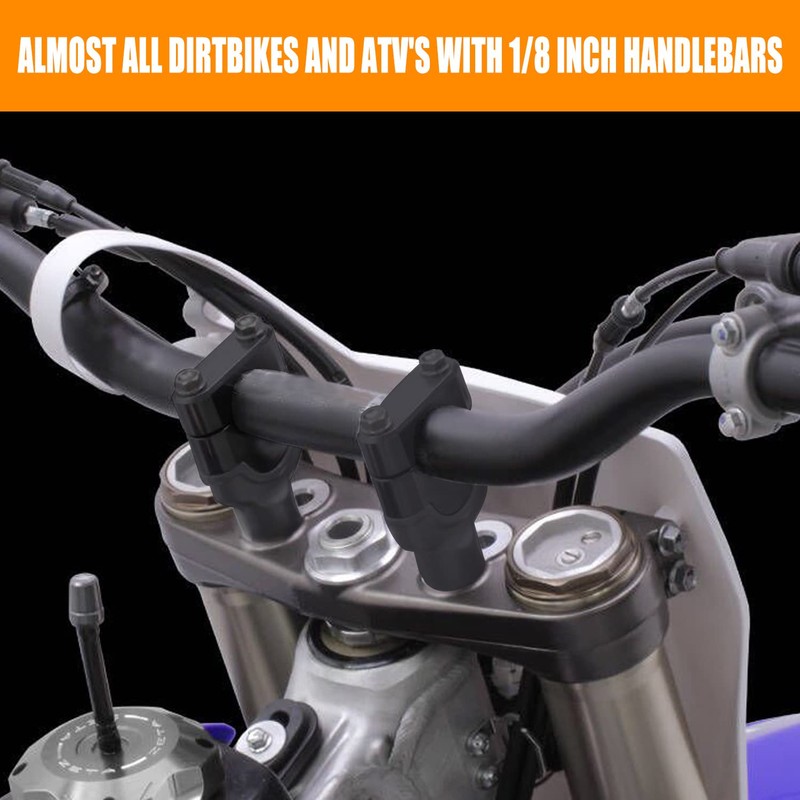 RANSOTO 7/8" Handlebar Risers Mount Clamp Handle Bar Riser 30mm