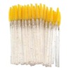Samcos Disposable Eyelash Brush, 50 pcs Eyebrow Brush, Screw Brush,