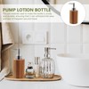 Beavorty Wooden Liquid Soap Dispenser Lotion Pump Dispenser Shampoo Shower