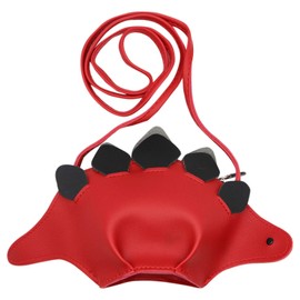 Kids Boys Girls Crossbody Purse Cute Dinosaur Clutch Animal Handbags Messenger (Red)