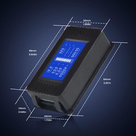 CGELE DC Multifunction Battery Monitor Meter with Shunt,0-200V,0-500A, LCD Display Digital Current Multimeter Voltmeter Ammeter for Cars RV Solar,Widely Applied to 12V/24V/48V RV/Car Battery…