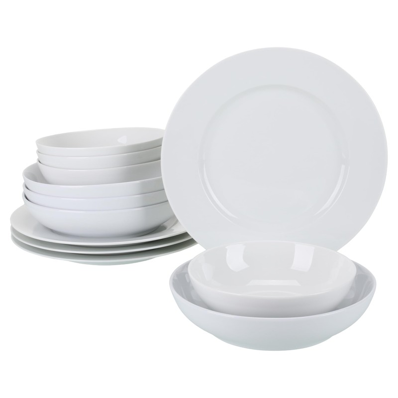 BIA Cordon Bleu 12 Piece Rimmed Dinnerware Set