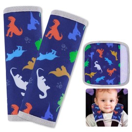 Funda Acolchada para Cinturón de Seguridad para Bebé, Fundas de Cojín Suaves para Cinturón de Seguridad para Niños, 2 Piezas, Almohadillas para Correas de Asiento de Coche para Hombros para Todos los