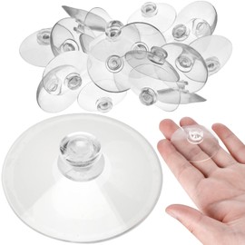 AccEncyc 30 Pack Small Suction Cups 45mm/1.75in Anti-Collision Sucker Pad Without Hooks for Glass Table Tops and Home Decoration