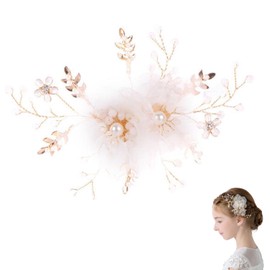 Mirhua Children's Hair Accessory, Petal Flower Hair Clip, Elegant Design, Perfect for Girls, Great for Photography, Piano Recitals, School Entrance Ceremonies, Graduation Ceremonies, Weddings, and