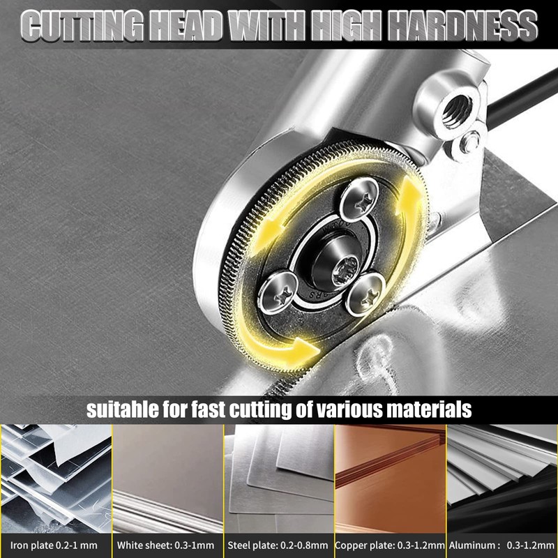 Electric Drill Plate Cutter Wear Resistant Metal Sheet Cutter Precise