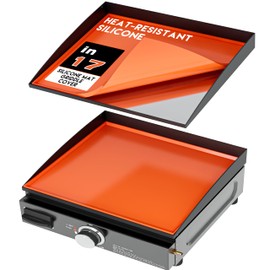 Alawooder Silicone Griddle Mat for Blackstone Griddle 17 Inch - Food Grade Silicone Griddle Cover for Blackstone Flat Top Grill, 17" Thickened Buddy Mat Grilling Accessory for Black Stone Protection