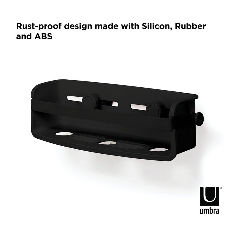 Umbra Flex Shower Caddy with Gel Closure Technology - Adjustable