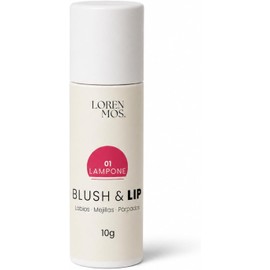 Blush & Lip LAMPONE 3 en 1 en Stick para Labios, Mejillas y Párpados, Textura Cremosa Fácil de Difuminar, 10 g. LOREN MOS.