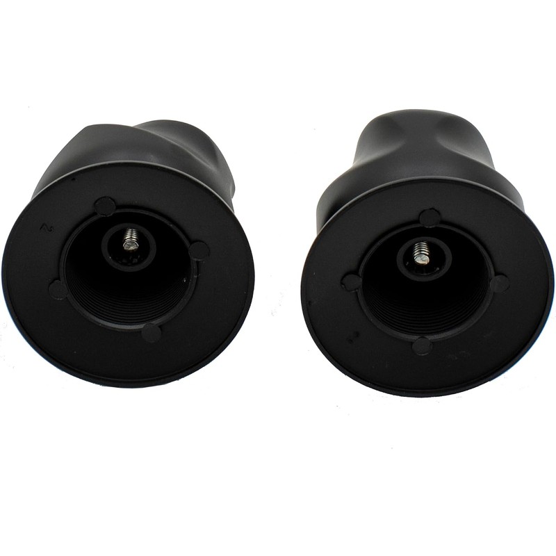 Manerales para Regadera Negro Mate Alfa X1-Q3NEG Juego de 2