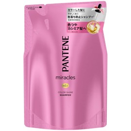 Pantene Miracles Color Shine Color Fade Resistant Damage Repair No Sulfate Additive Shampoo Refill, 14.2 fl oz (420 ml)