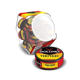 Jack Link's Beef Jerky Chew, Teriyaki Flavor Meat Snack, Shredded Beef Jerky, Made with 100%, 0.32 Oz Per Snack Tin, 11.52 Oz Total (Pack of 36)