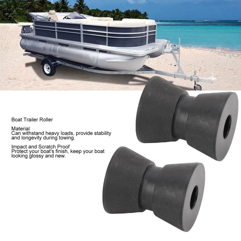 Boat Trailer Roller, 2Pcs 1.5 x 1.9in Boat Trailer Bow