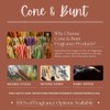 Cone & Bunt Tomato Leaf Hand-Dipped Charcoal Incense Sticks (100