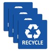 Sticky Expressions | Recycle Stickers for Trash Bins (4 Pack)