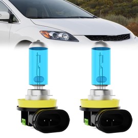 LECCIBUB Fog Light Bulbs Fit For Mazda CX-7 2007-2012, H11 Fog Lights Halogen Bulb, 6000K White Light, Plug and Play, Pack of 2