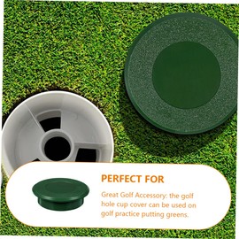 KOMBIUDA Golf Putting Cup Cover Plastic Training Tool for Practice Easy to Install and Remove Protects Putting Hole from Debris Lightweight and Portable Golf Accessory