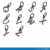 The Kiss SCH717-SK4035BK-50 Initial Silver Necklace, Simple, Anniversary, Birthday, Wrapping,