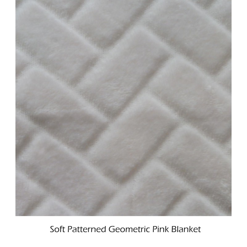 Ship (1371) - Embroidered Lightweight Soft Patterned Fleece Baby Blanket